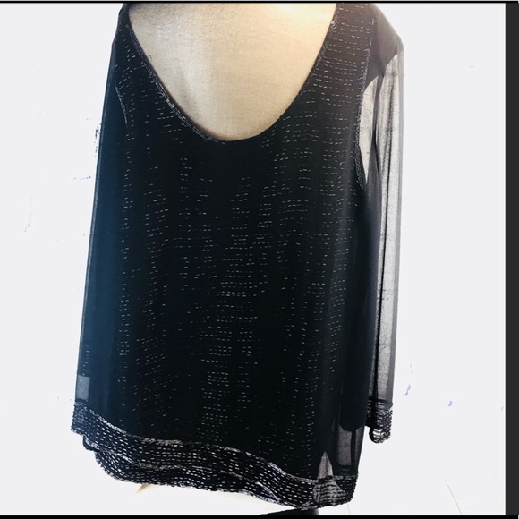 J- KARA New York Vintage Formal Beaded Top & Jacket Sz 3X Evening Wear Cocktail - Picture 6 of 9